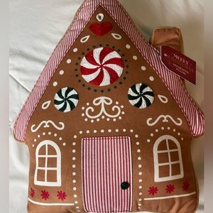Gingerbread House Decorative Throw Pillow